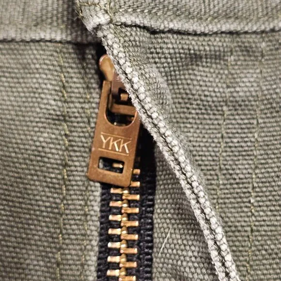 Vtg Carhartt Pants Mens 42x31.5 Olive Green B11 Duck Carpenter Work USA 90s - Picture 9 of 16